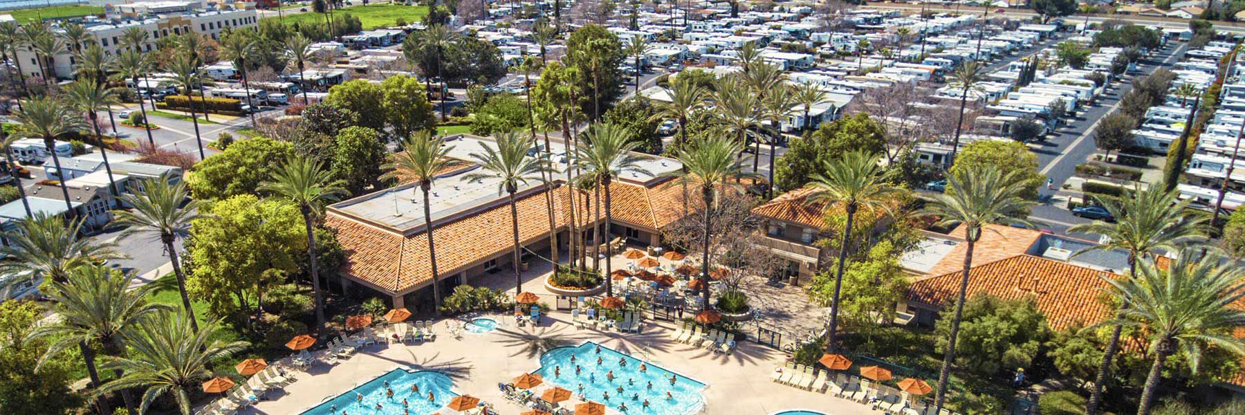 Resort map of Golden Village Palms Hemet California