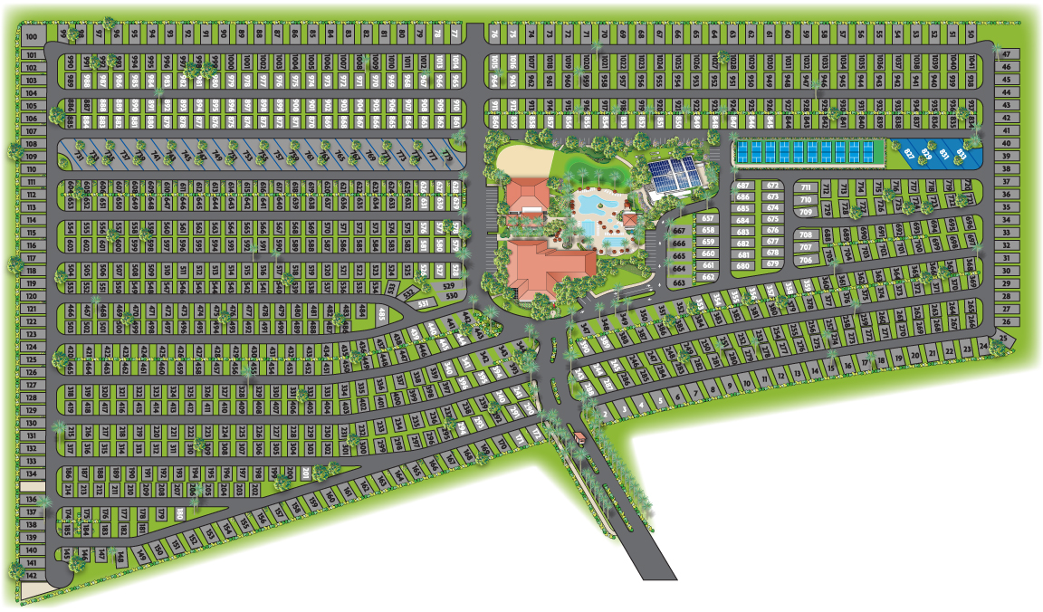 California RV Resort Map Golden Village Palms RV Resort