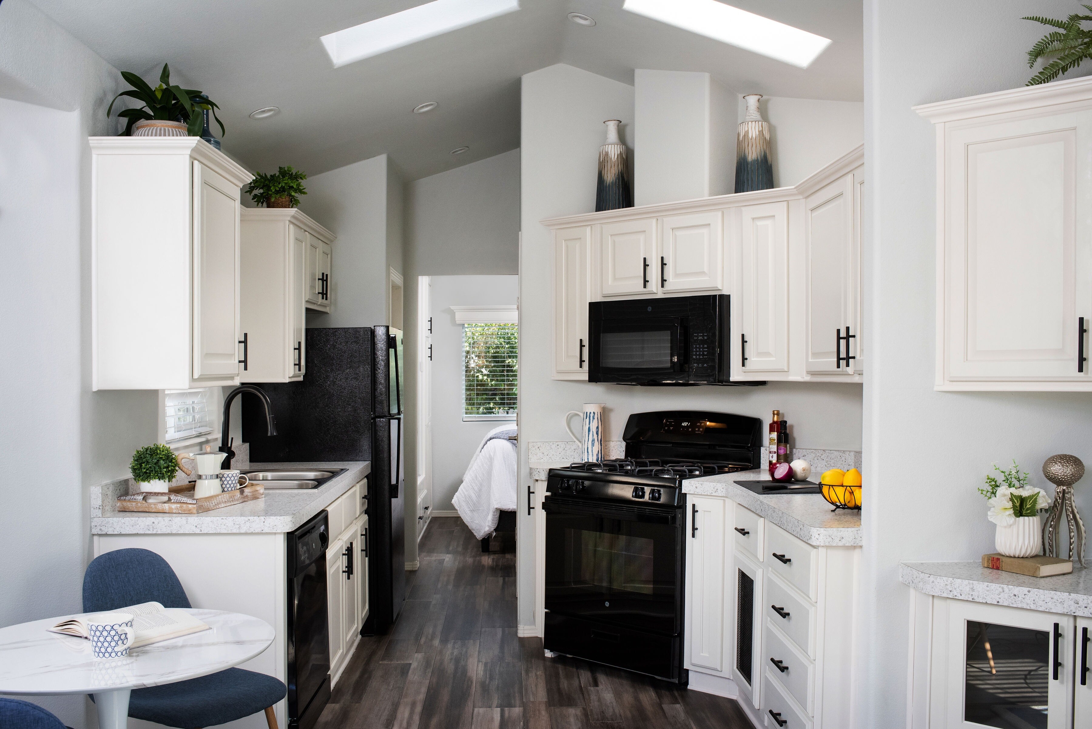 Park model home at Golden Village Palms RV Resort